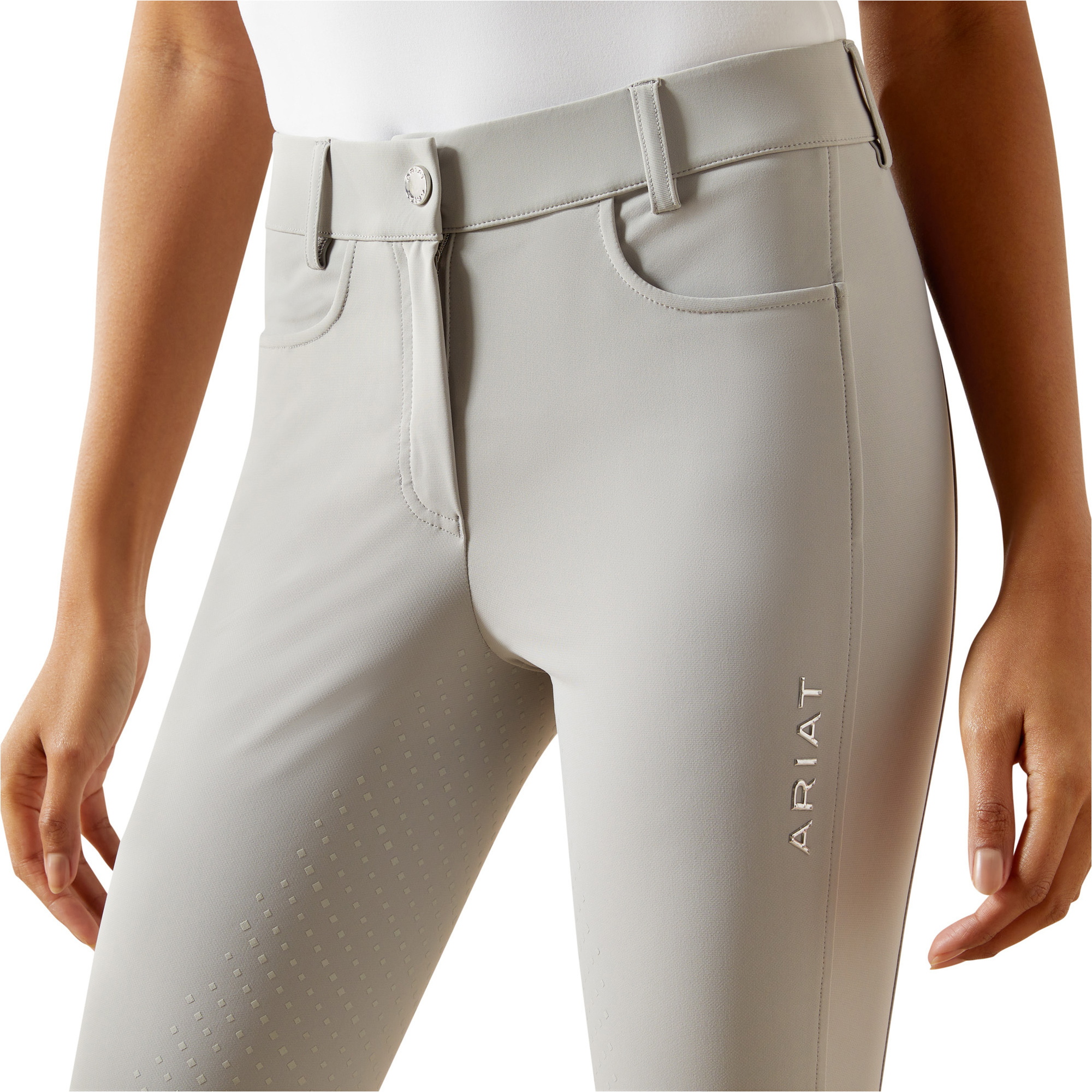 2025 Ariat Womens Tri Factor Nt Full Seat Breech 10061674 - Show Grey